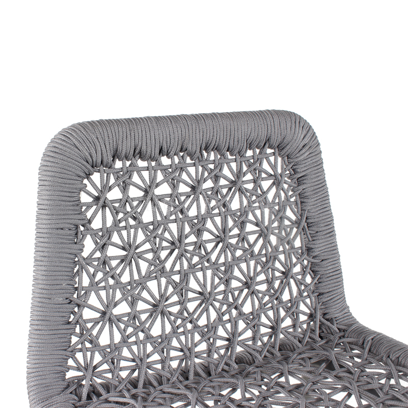 wicker braided grey resort outdoor bar chair