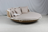  Outdoor round rattan wicker lounge hanging daybed