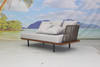 Teak wood outdoor furniture balcony sectional sofa