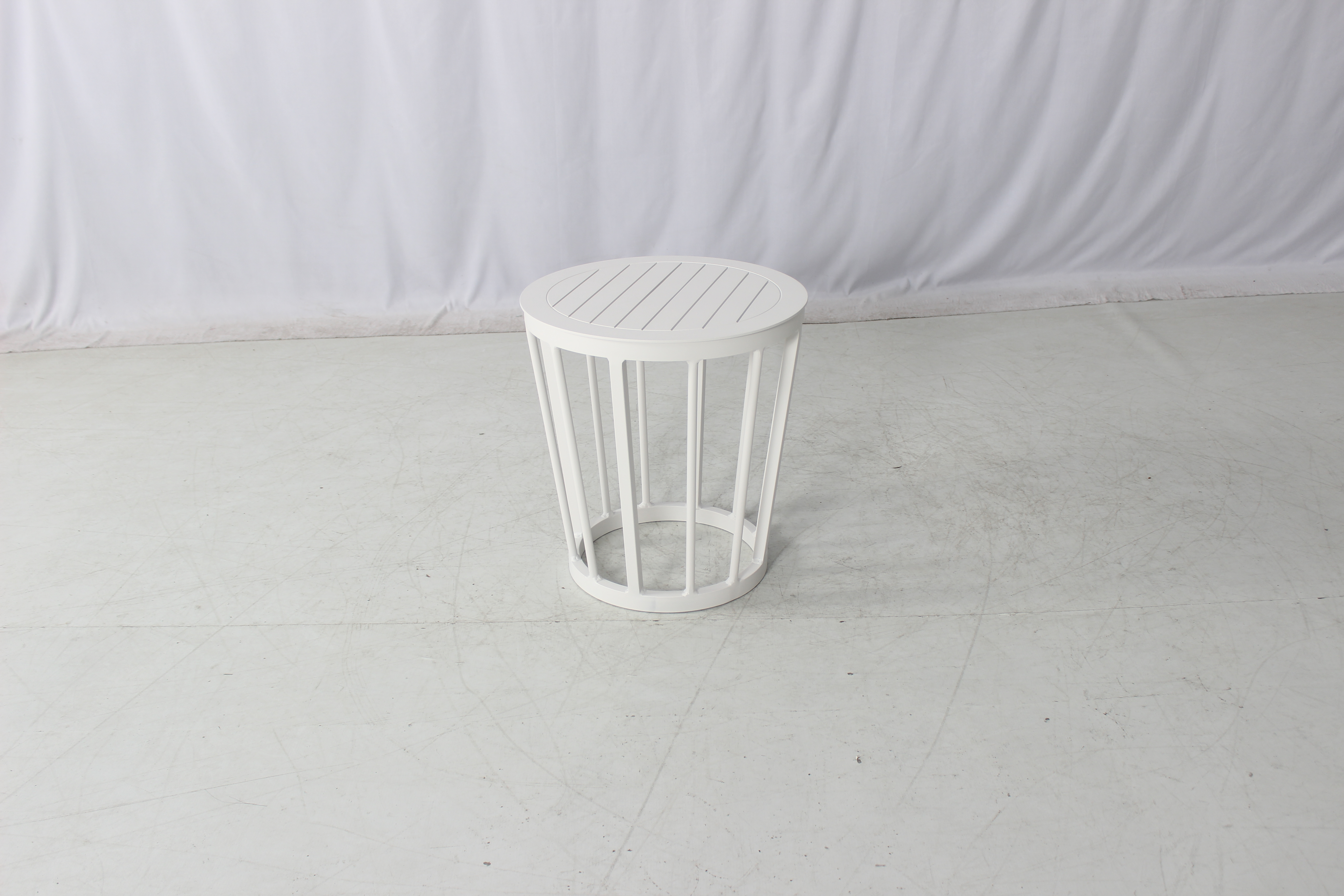 White 2 seater aluminum garden furniture balcony conversation set