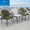 Balcony outdoor rope dining chair with cushion