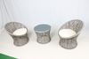 3 pieces balcony rattan chair set