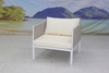 4 seater white aluminum rope woven outside seat sofa