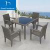 4 seater garden furniture outdoor rattan dining table set
