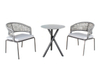 Outdoor balcony patio 3pcs table chairs furniture set