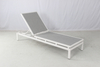 Commercial white aluminum powder coated pool sun lounger