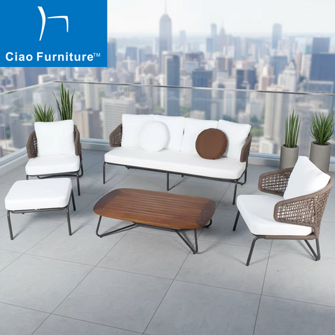 Modern garden aluminum sofa set furniture