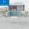 Balcony patio 3 pieces coffee table chairs furniture set