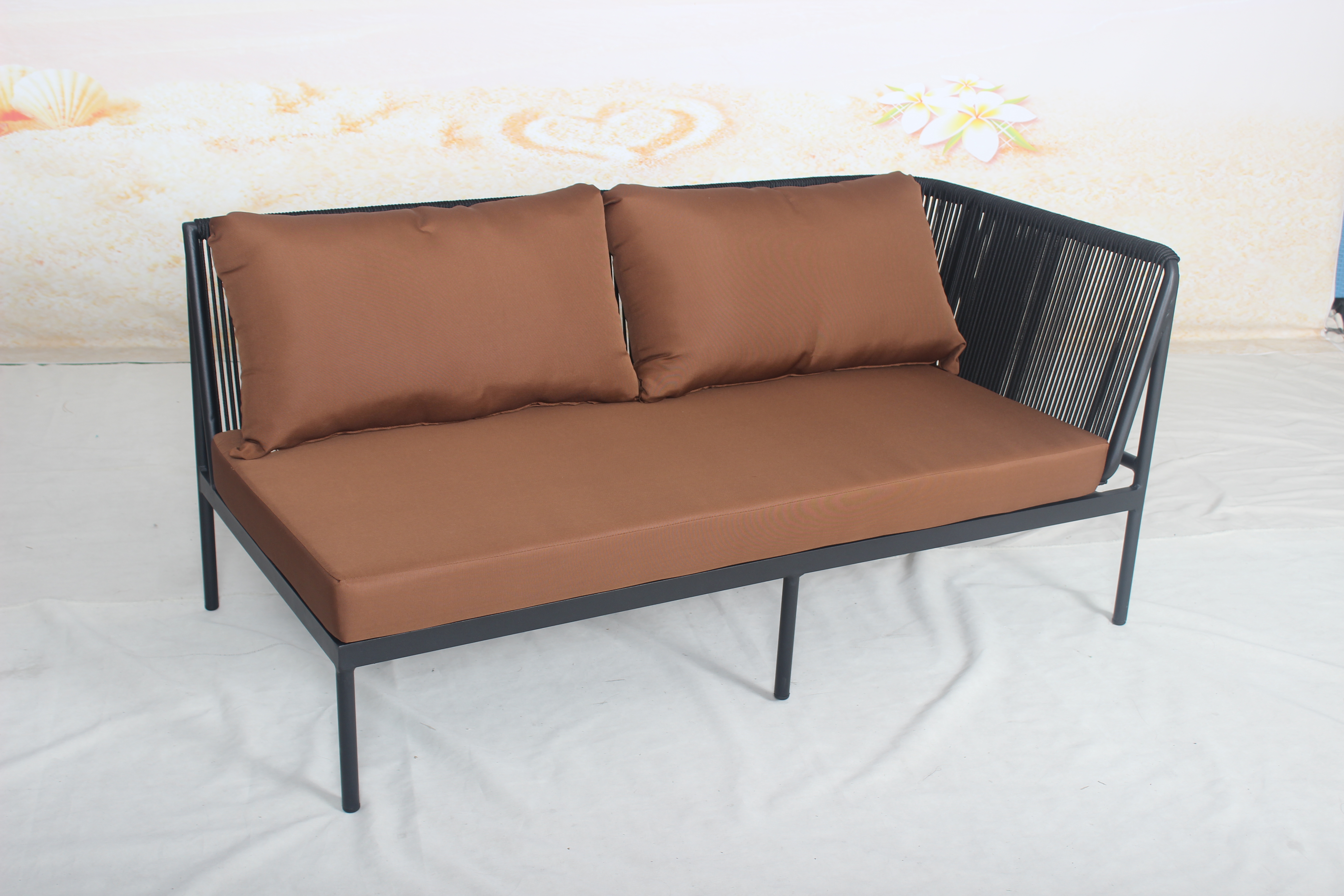 Leisure aluminum sectional sofa set