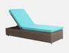 Hotel pool PE rattan outdoor sun lounger