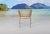 Patio rattan dining arm chair