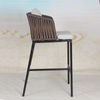 Rope woven patio outdoor high bar chair