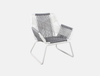 Rope grey stylish hotel outdoor chair