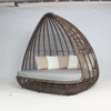 Outdoor patio rattan lounge daybed