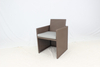 4 seater patio rattan cube dining furniture set