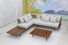 Teak wood outdoor furniture balcony sectional sofa