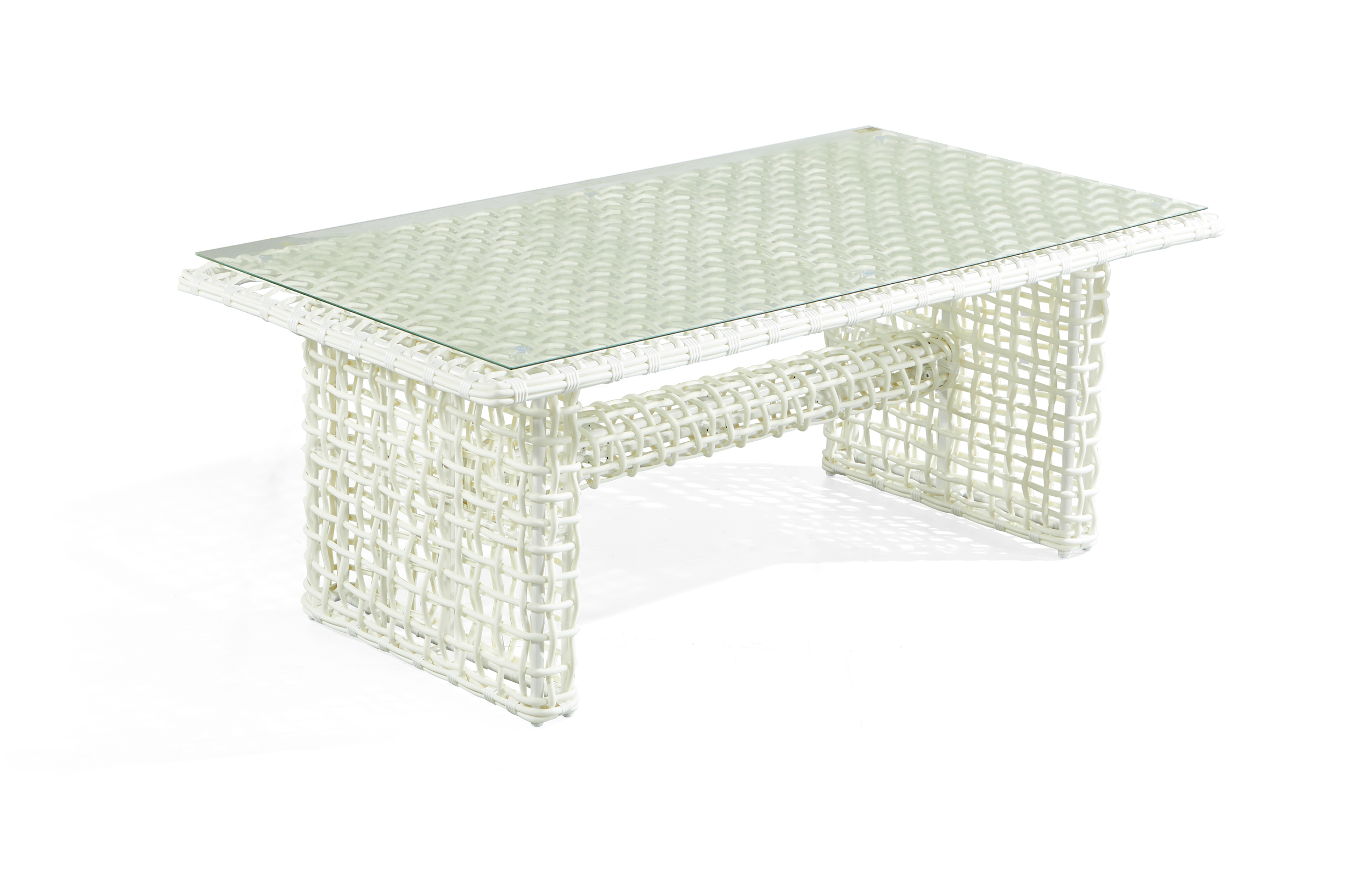 6 seater patio white rattan table chairs set 