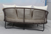 Resort pool furniture outdoor wicker double sunbed