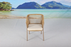 Patio rattan dining arm chair