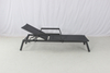 Beach pool aluminum sun lounge chair with armrest