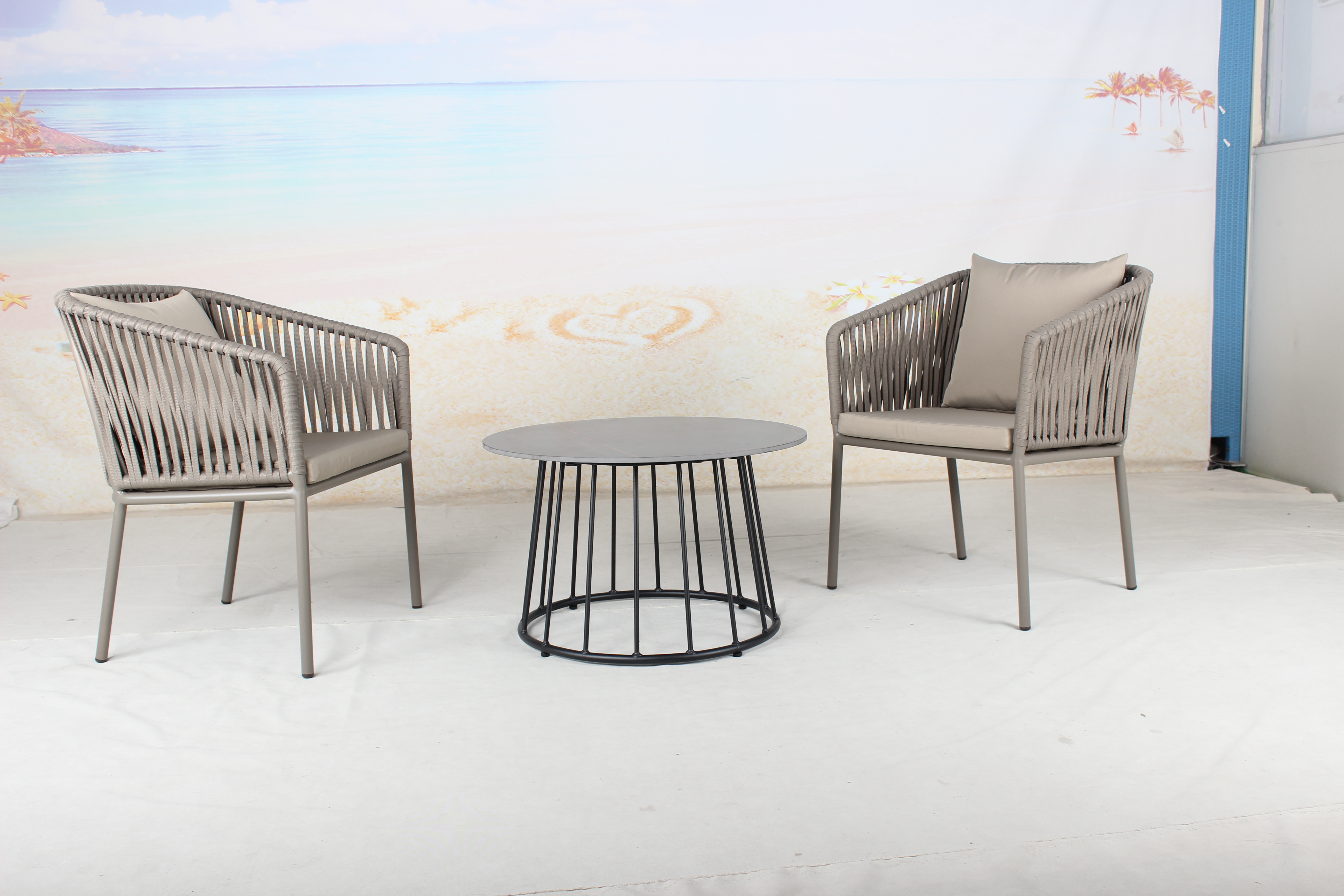 Leisure outdoor garden coffee table chairs set