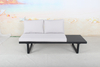 Modern KD aluminum outdoor garden sectional sofa 