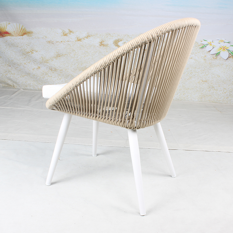 Rope apricot minimalist resort outdoor chair