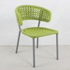 Green rope outdoor balcony single chair