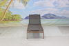 Outdoor pool aluminum and mesh chaise lounge chair