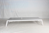 White aluminum frame outdoor pooolside sun lounger