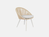 Rope apricot minimalist resort outdoor chair