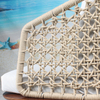 Patio outdoor woven rope single chair