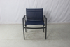 Foshan garden porch outdoor 3 pieces aluminum cafe table and sling arm chairs