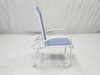 Outdoor cruise pool deck high back aluminum textilene fabric arm chair