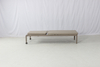 Commerial outdoor pool patio aluminum chaise lounge chair with wheels and cushion