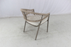 7 pieces patio furniture outdoor sintered stone top dining table rope chairs set