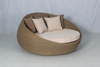 Commercial hotel pool side patio outdoor wicker sunbed with waterproof cushion