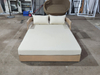 Teak wood double hotel resort outdoor poolside lounge daybed with cushion