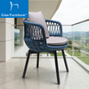 Blue rope garden balcony dining arm chair