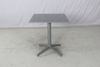 Grey 3 pieces resort outdoor balcony furniture set aluminum square dining table chairs 