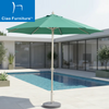 Green outdoor garden parasol umbrella