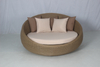 Commercial hotel pool side patio outdoor wicker sunbed with waterproof cushion