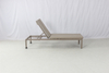 Commerial outdoor pool patio aluminum chaise lounge chair with wheels and cushion