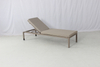 Commerial outdoor pool patio aluminum chaise lounge chair with wheels and cushion