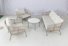 Modern apartment balcony furniture outdoor 5 seater rope sofa