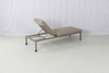 Commerial outdoor pool patio aluminum chaise lounge chair with wheels and cushion