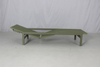 All weather resort poolside green PE rattan reclining outdoor sun lounger